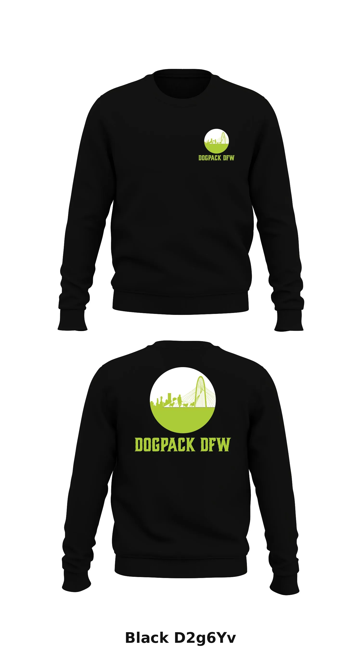DogPack DFW Store 1 Core Men's Crewneck Performance Sweatshirt - D2g6Yv