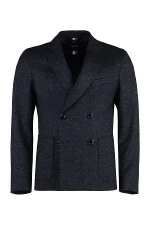 Double-breasted virgin wool jacket