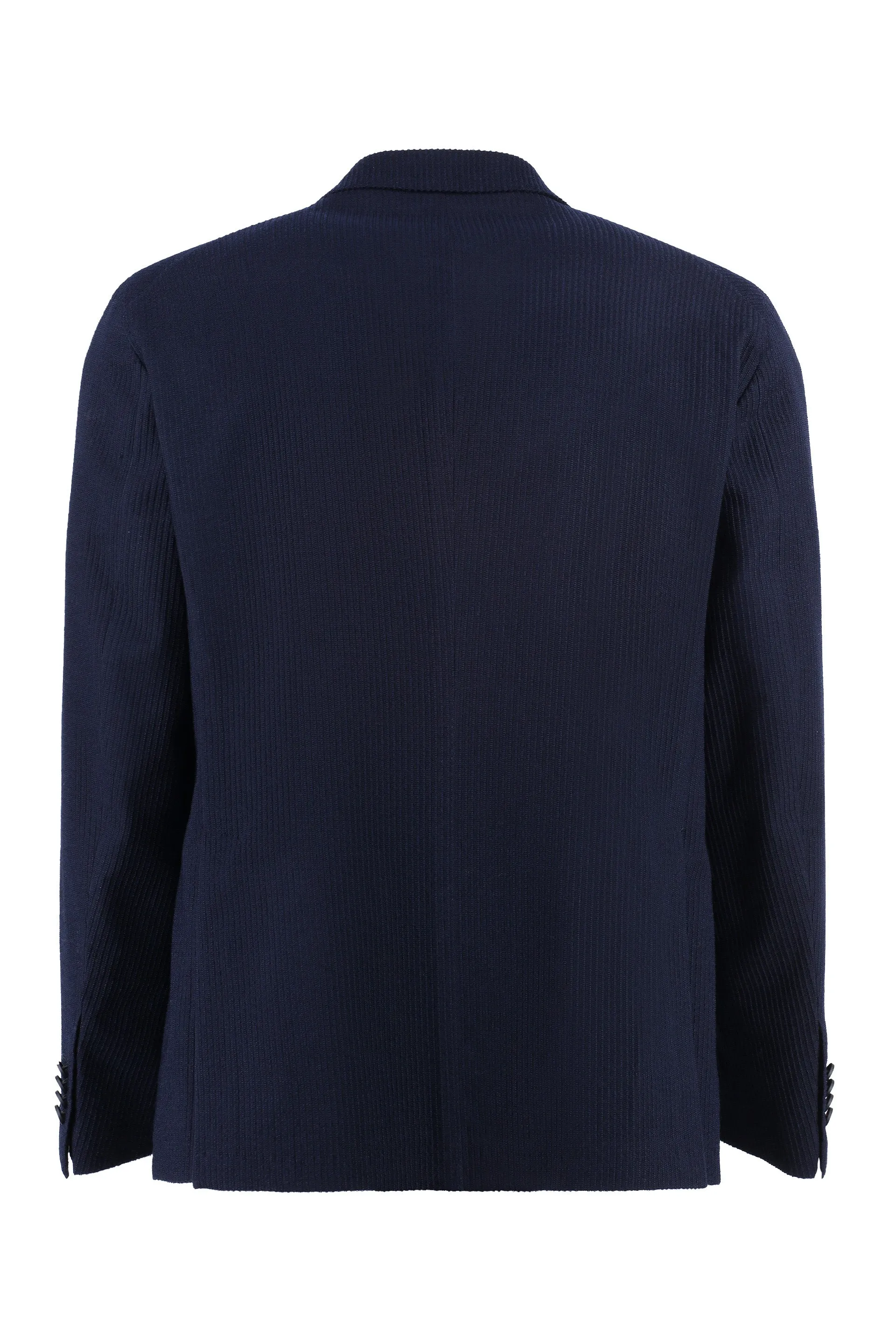 Double-breasted wool blazer