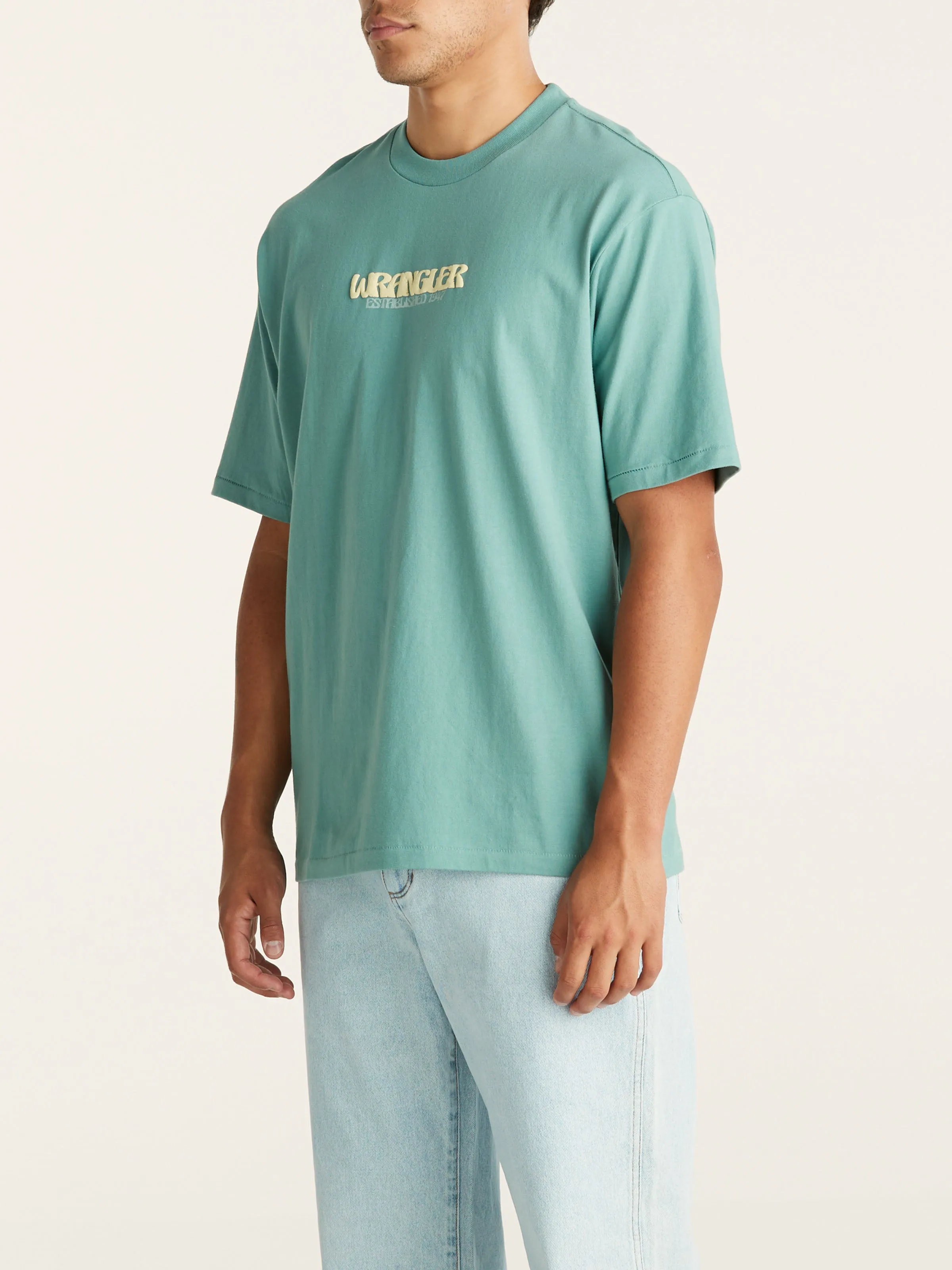 DRAGON FLY SLACKER TEE - OVERCAST BLUE