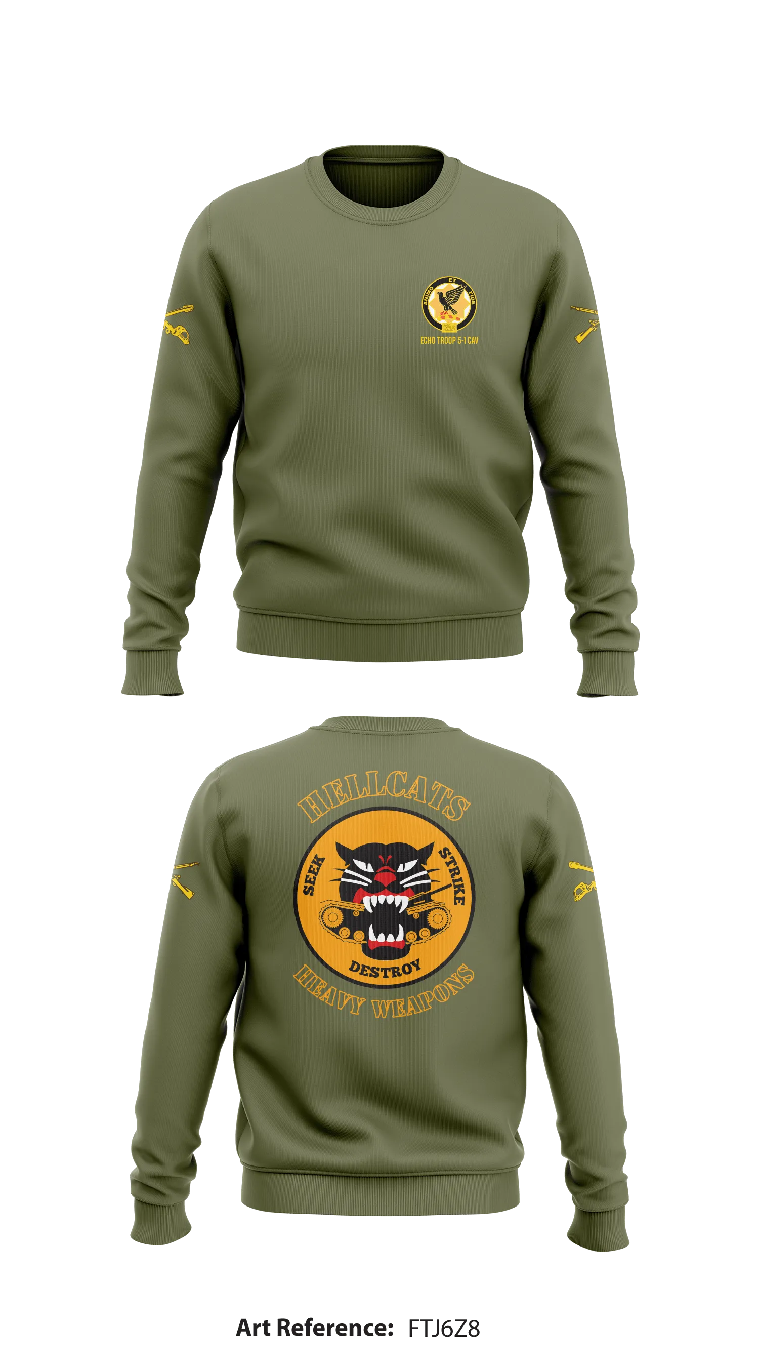 Echo 5-1 CAV Store 1 Core Men's Crewneck Performance Sweatshirt - ftj6z8