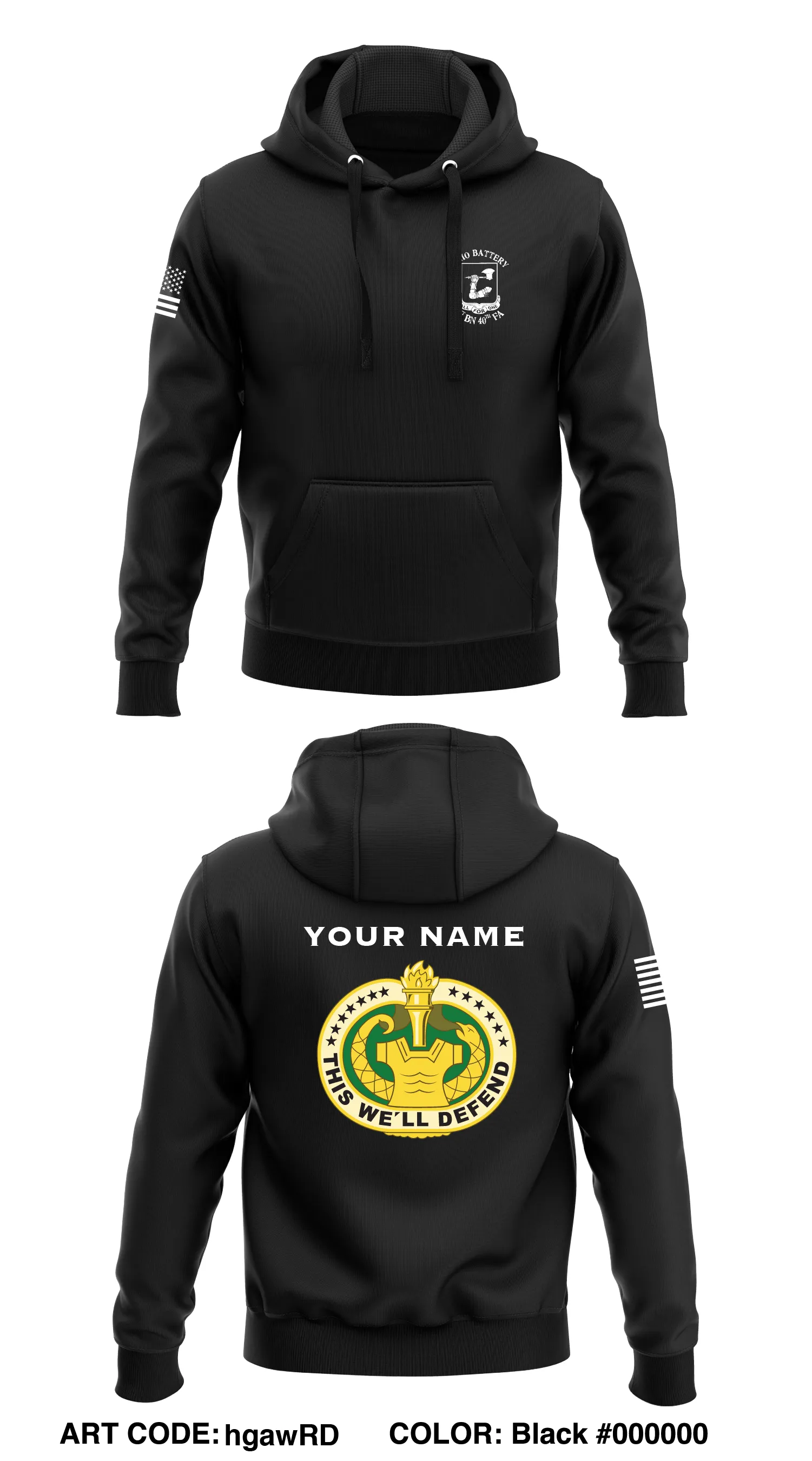 Echo Battery, 1-4th FA BN, 434th FA BDE Store 1  Core Men's Hooded Performance Sweatshirt - hgawRD