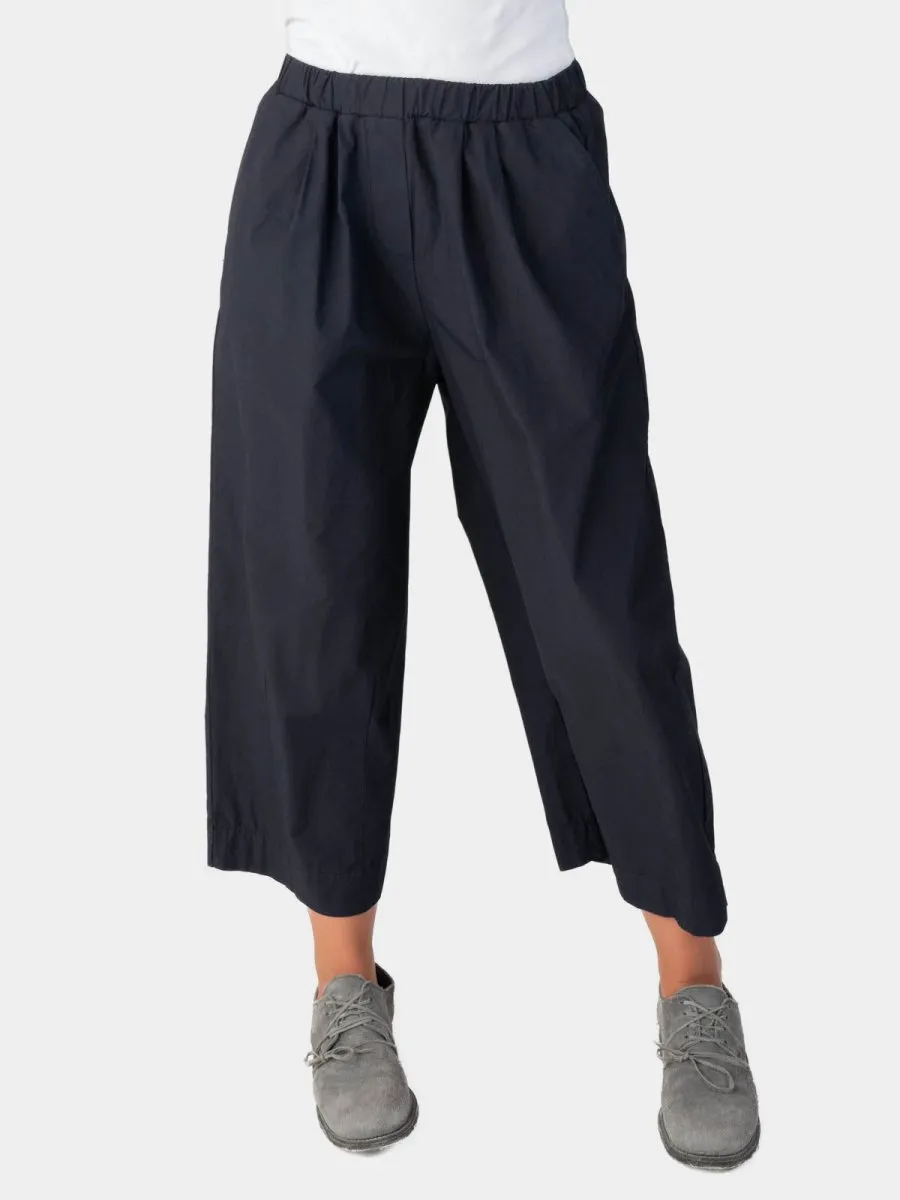 Elastic Waist Cotton Culottes