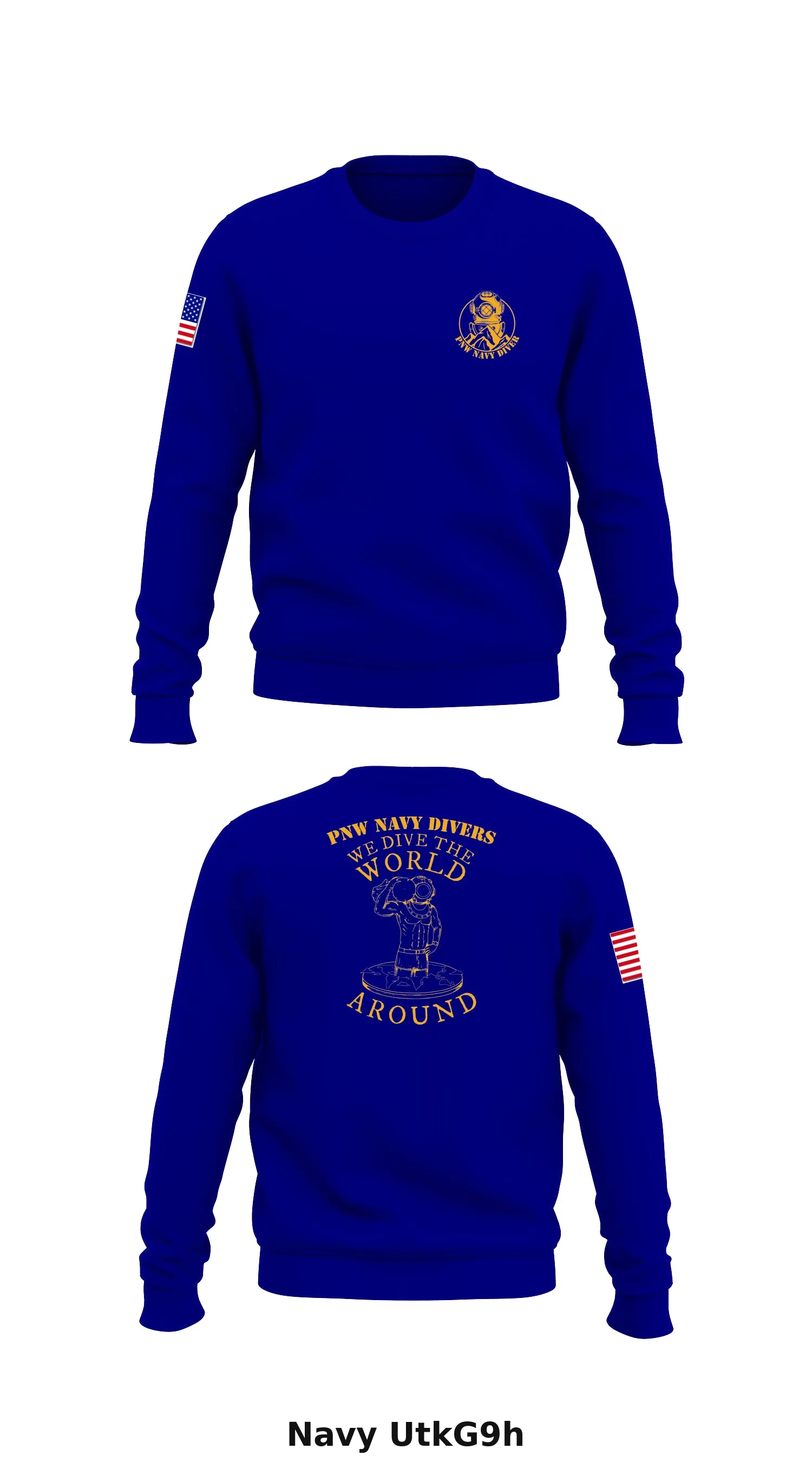 Everett Dive Locker Store 1 Core Men's Crewneck Performance Sweatshirt - UtkG9h