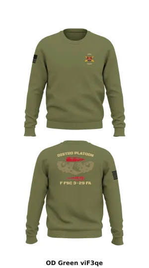 F Sfc 3-29, 4th ID  Store 1 Core Men's Crewneck Performance Sweatshirt - viF3qe