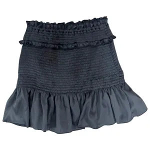 FBZ Global Love Black Satin Skirt