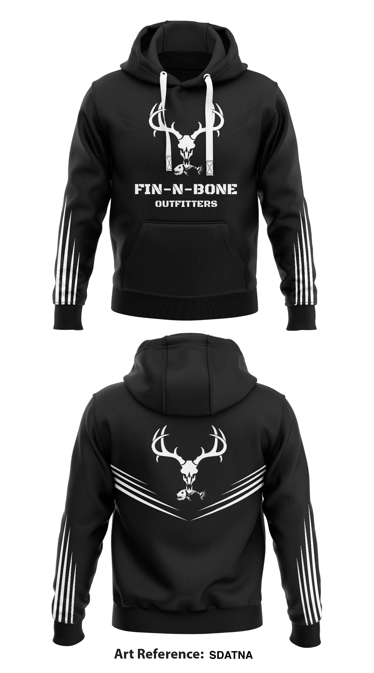 Fin n bone outfitters  Store 1 Core Men's Hooded Performance Sweatshirt - SDATNa