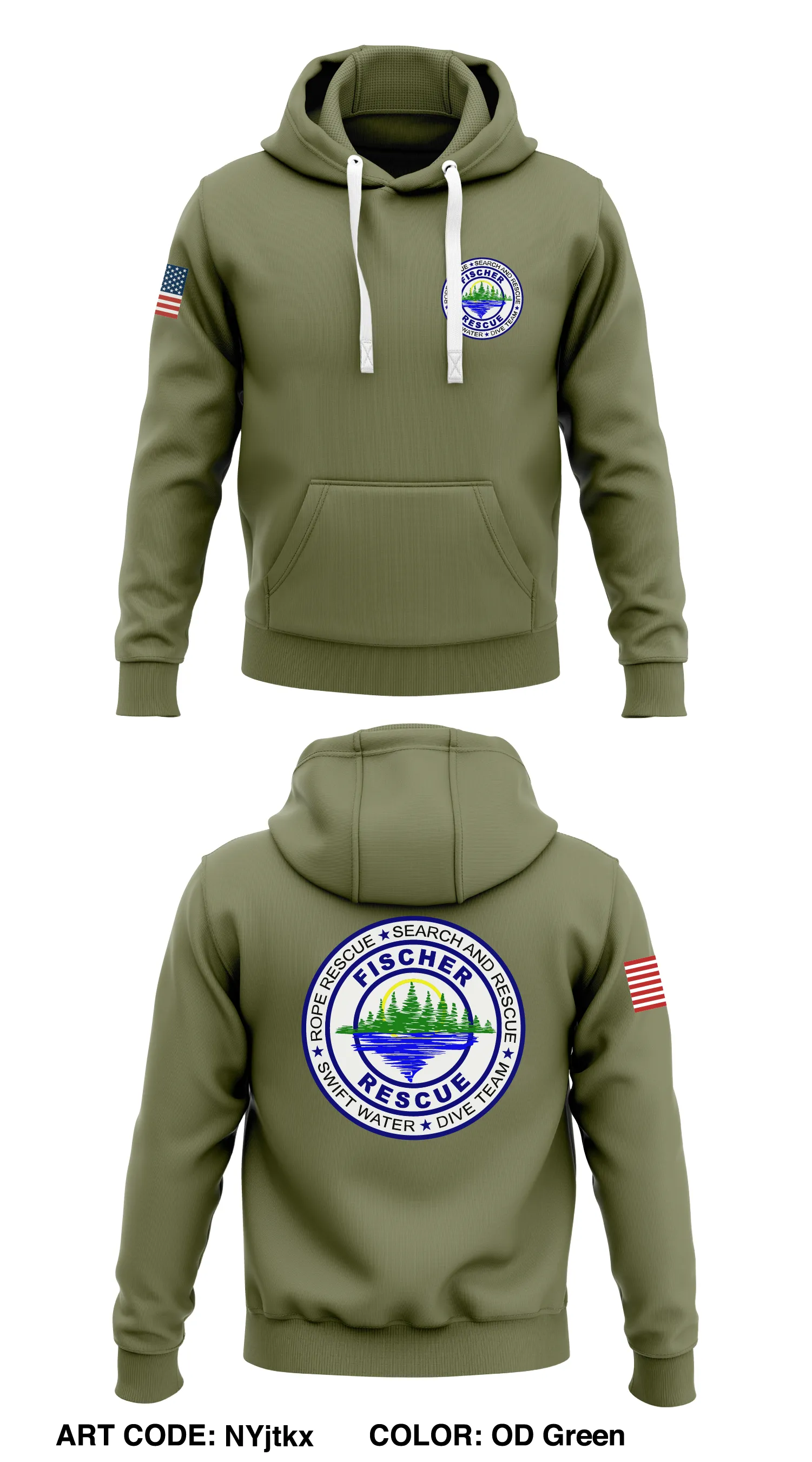FISCHER RESCUE Store 1  Core Men's Hooded Performance Sweatshirt - NYjtkx