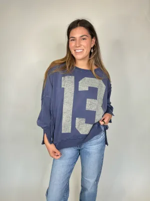 Free People Graphic Camden Navy Combo 13