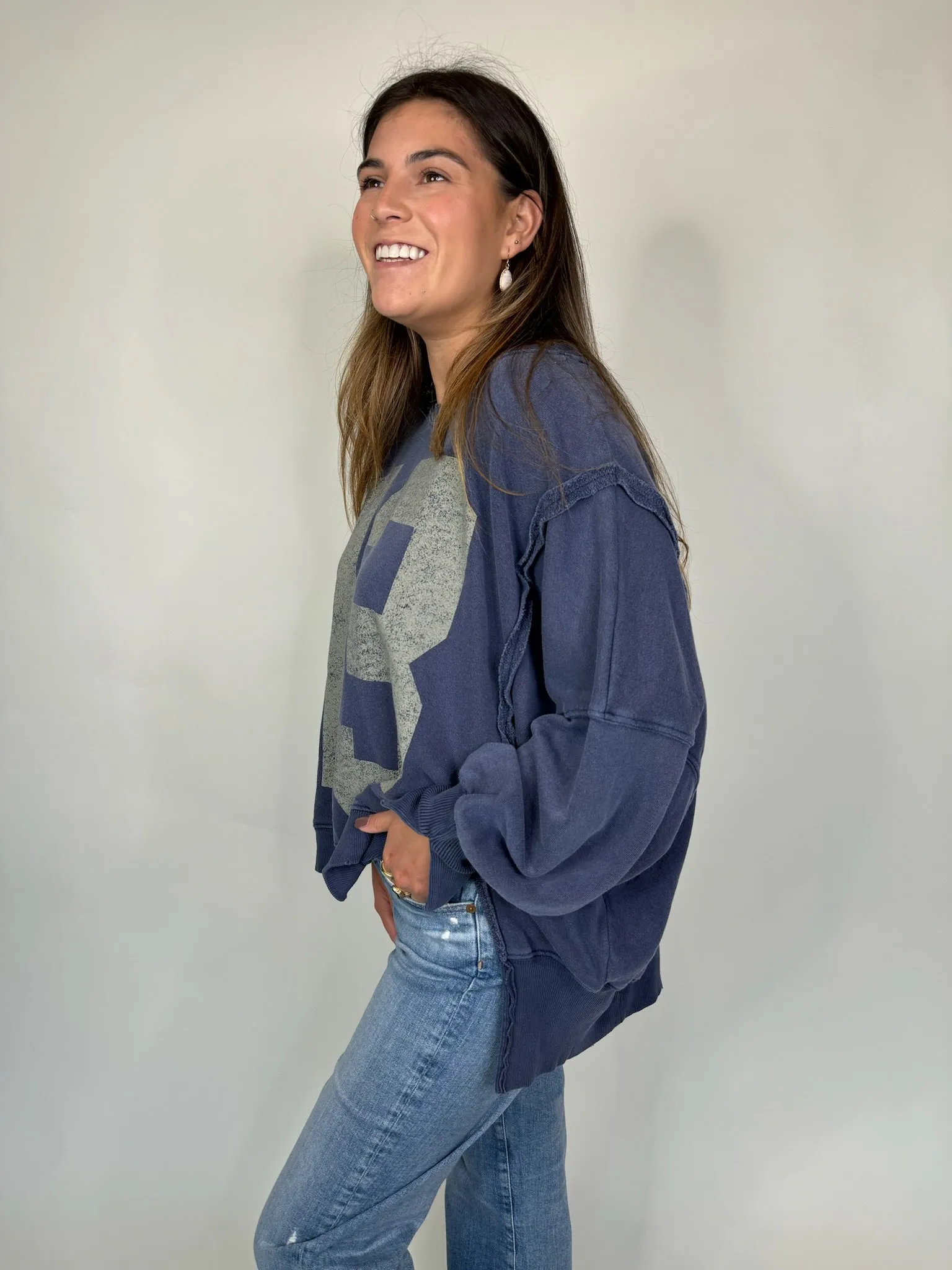 Free People Graphic Camden Navy Combo 13