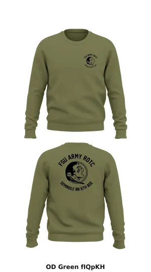 FSU Army ROTC, Seminole BN, 6th B Store 1 Core Men's Crewneck Performance Sweatshirt - fIQpKH