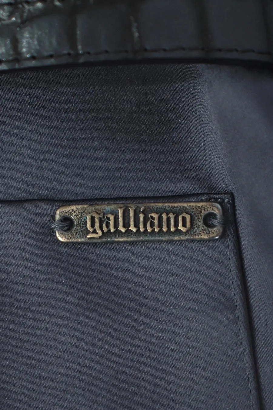 Galliano Satin Belted Blazer*