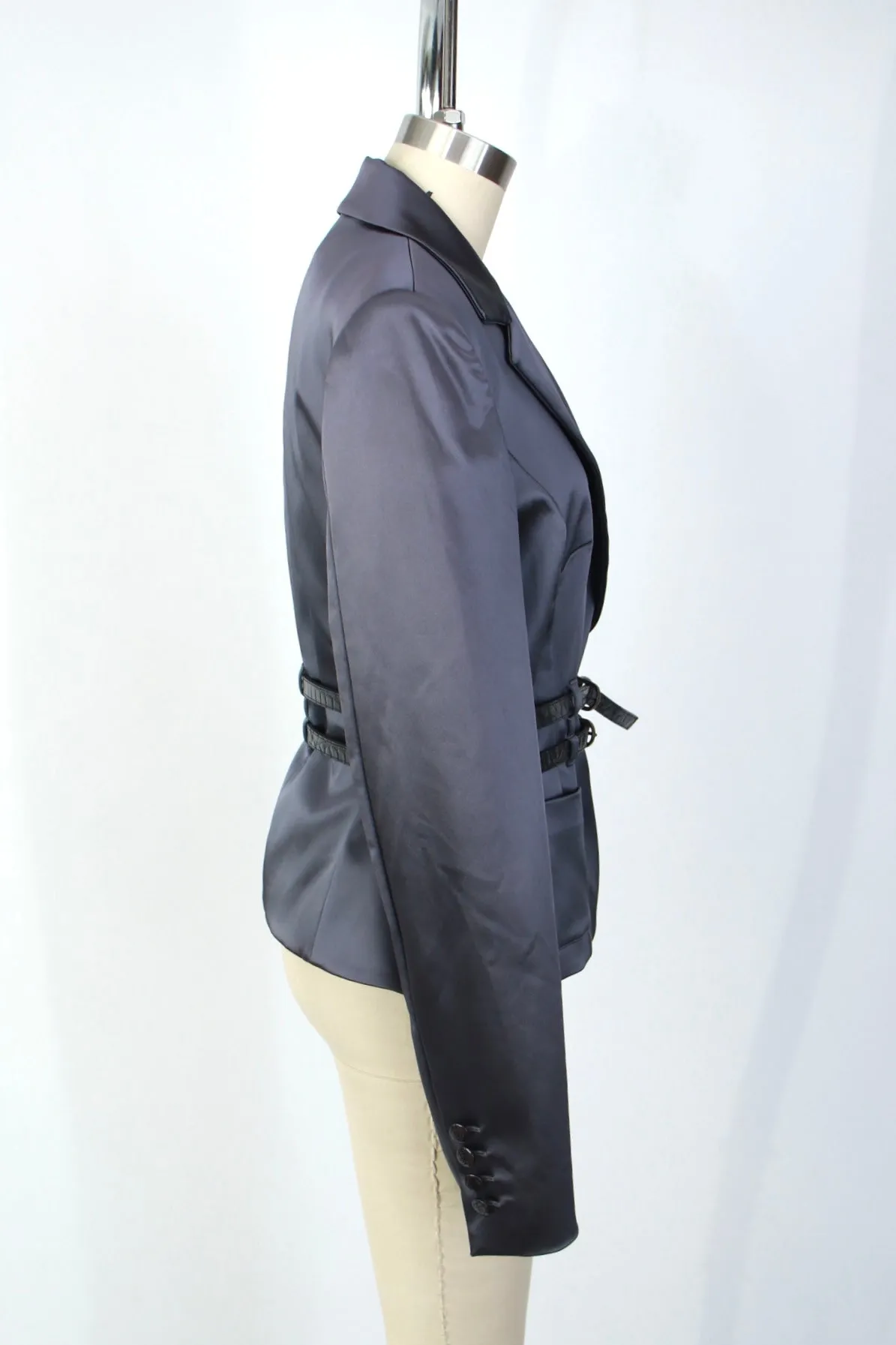 Galliano Satin Belted Blazer*