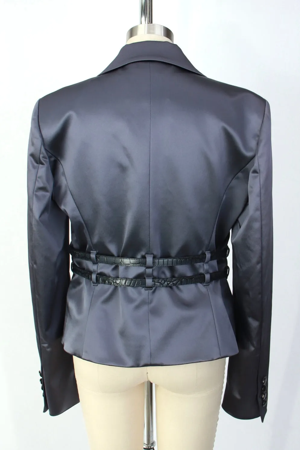 Galliano Satin Belted Blazer*
