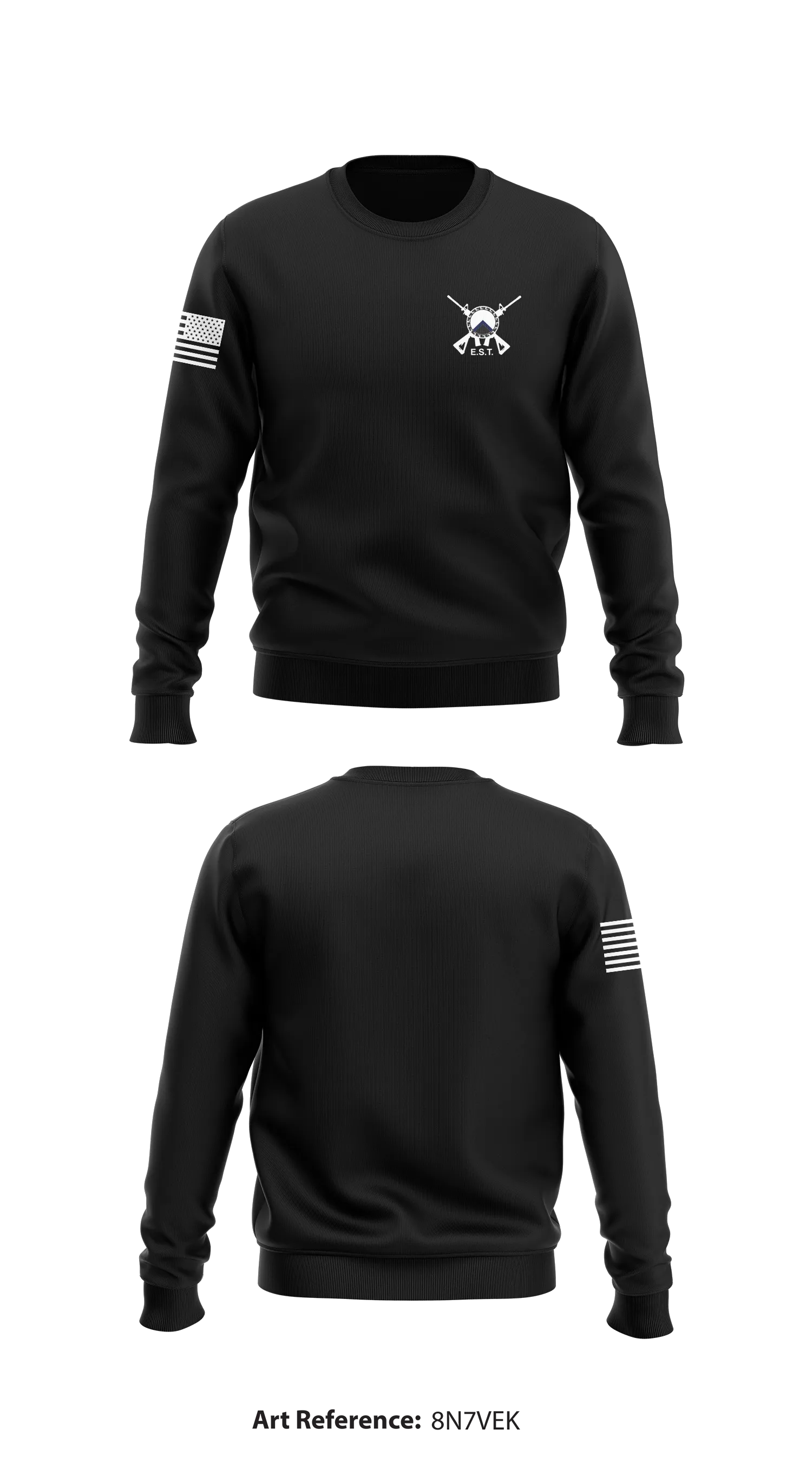 GCRTA Emergency Service Team (EST) Store 1 Core Men's Crewneck Performance Sweatshirt - 8n7VEk