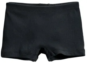 Girls Cotton "Boy Shorts" Underwear | Black