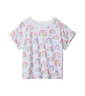 Hatley Pleated Slouchy Tee - Pretty Rainbows