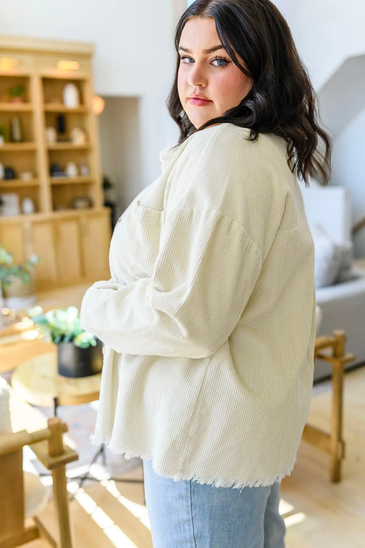 Hazel Blues® |  Invested in You Corduroy Shacket