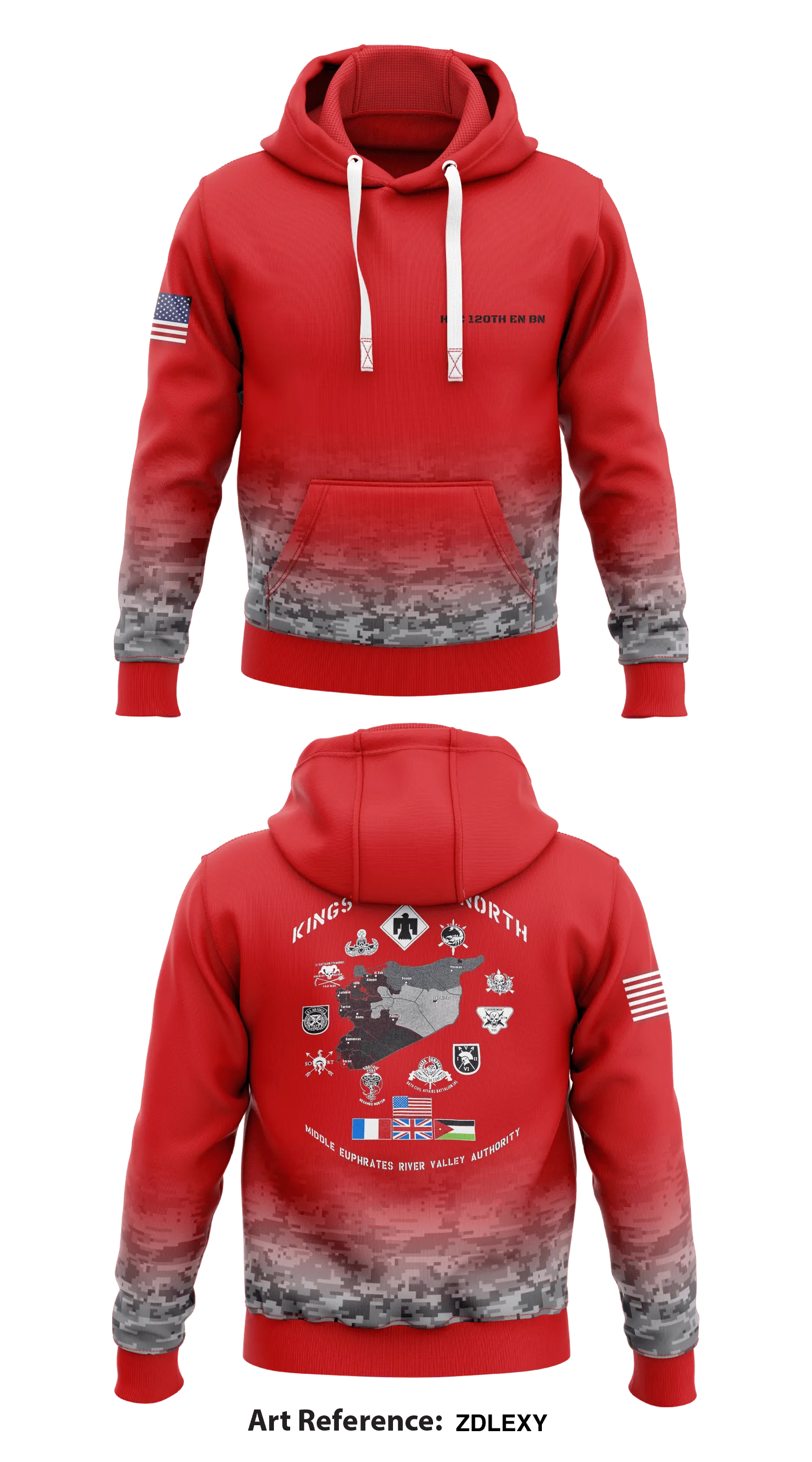 HHC 12th EN BN  Core Men's Hooded Performance Sweatshirt - zDLexy