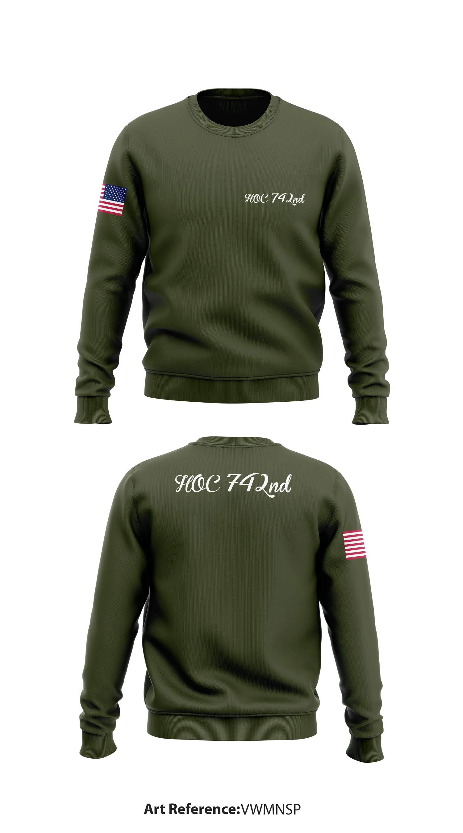 HOC 742nd Store 1 Core Men's Crewneck Performance Sweatshirt - vWMNSp