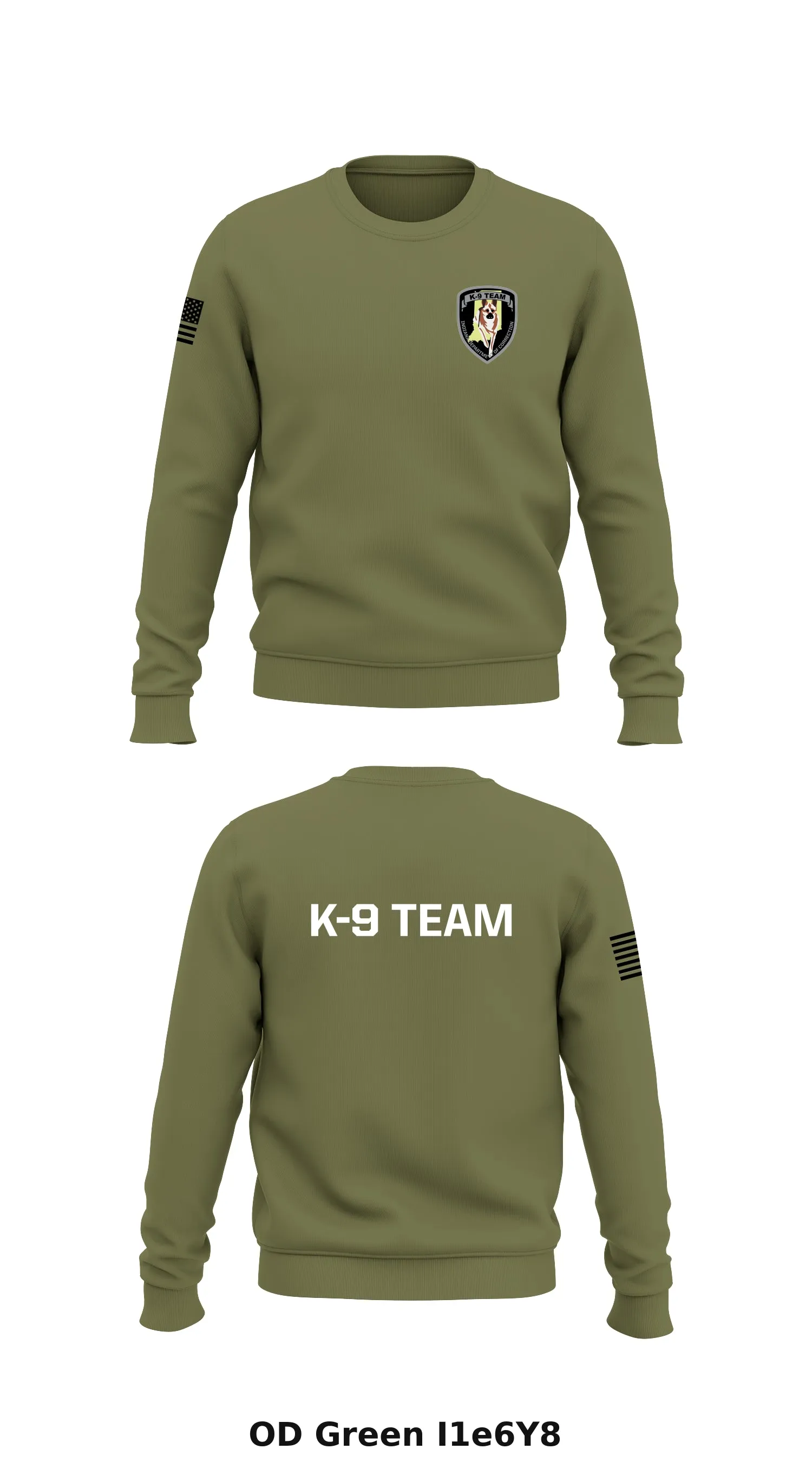 IDOC K-9 Store 1 Core Men's Crewneck Performance Sweatshirt - I1e6Y8