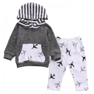 It's A Plane Hooded Tops And Pants