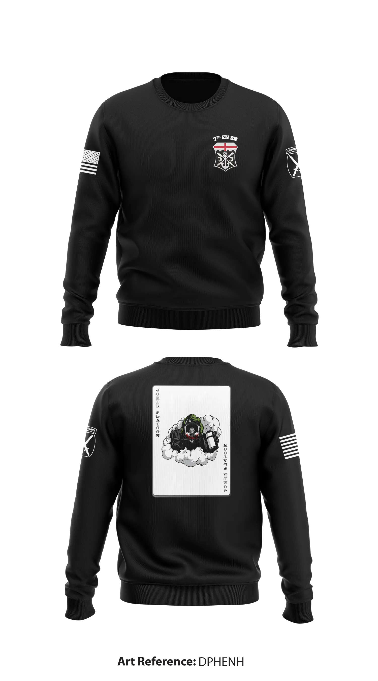 Joker Platoon HHC 7BEB Store 1 Core Men's Crewneck Performance Sweatshirt - DphenH