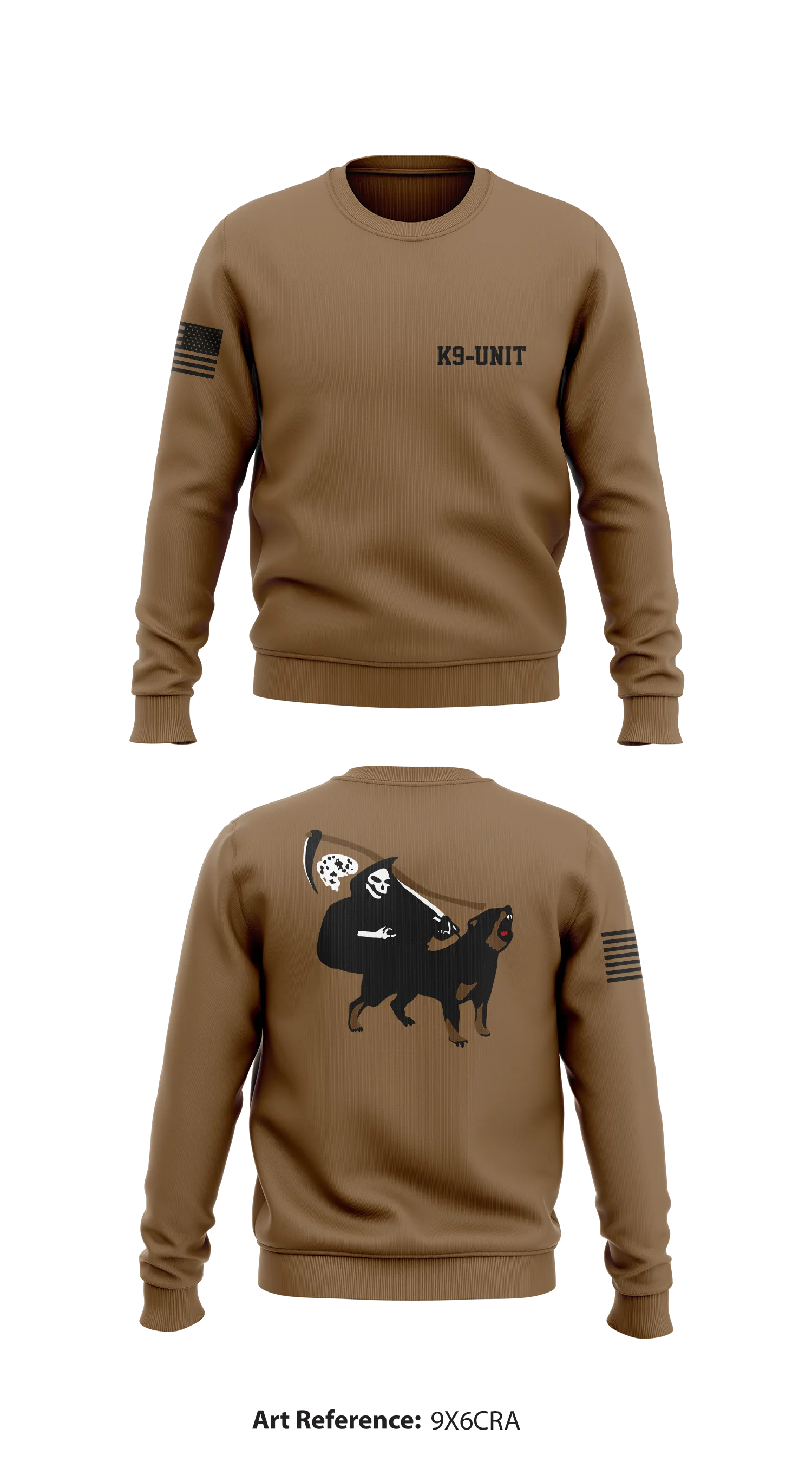 K-9 unit  Store 1 Core Men's Crewneck Performance Sweatshirt - 9X6CRa