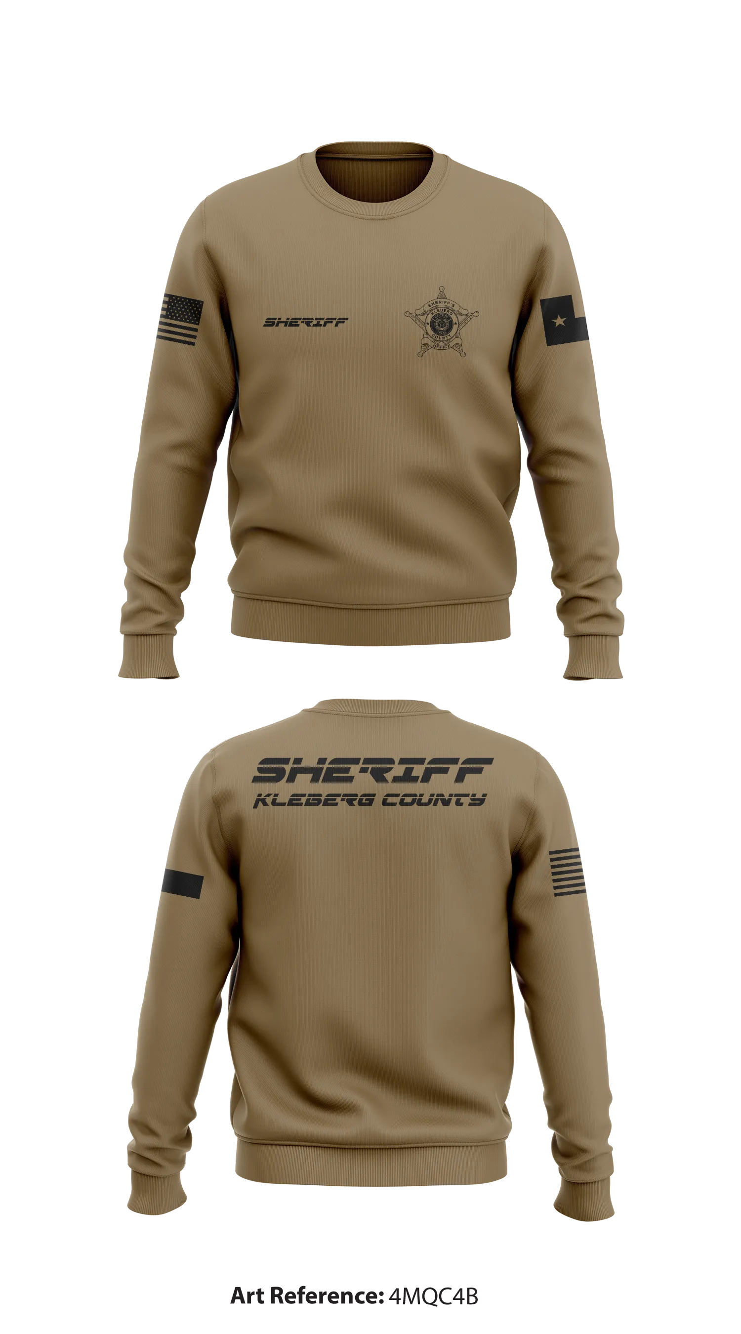 Kleberg county  Store 1 Core Men's Crewneck Performance Sweatshirt - 4mQC4b