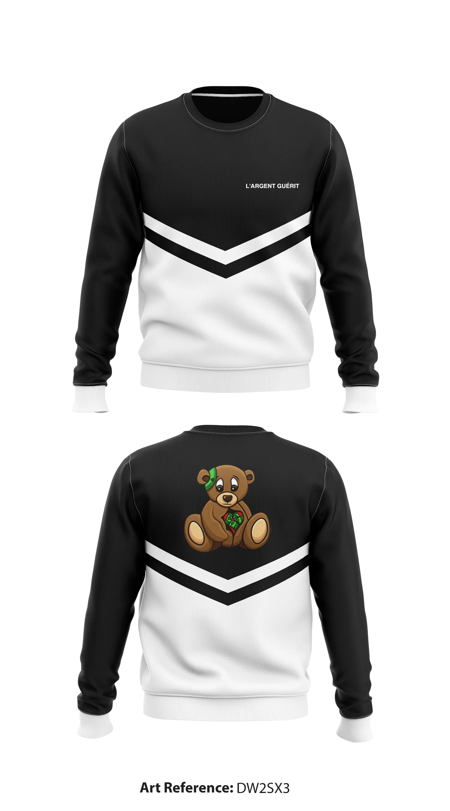 L'argent Guérit Store 1 Core Men's Crewneck Performance Sweatshirt - dw2SX3