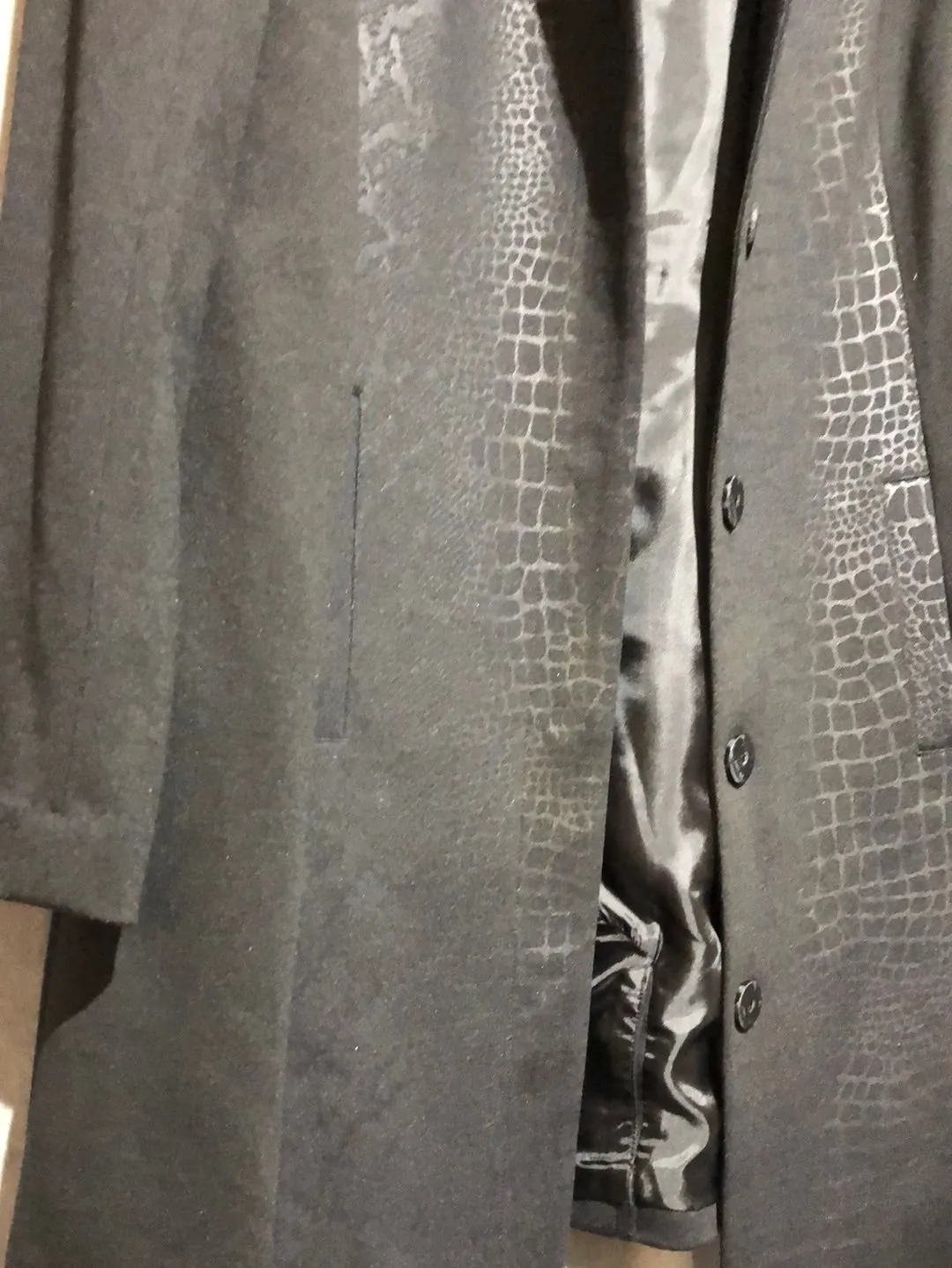 LAUNDRY: Black Longsleeve Snap Closure Long Jacket
