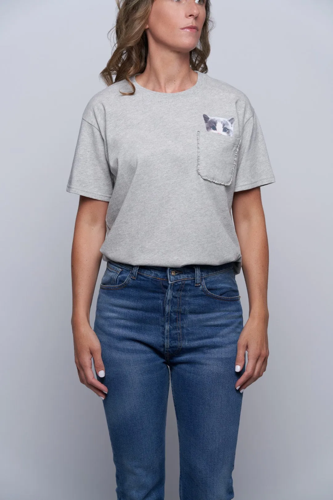 Lewis Cat Pocket Tee