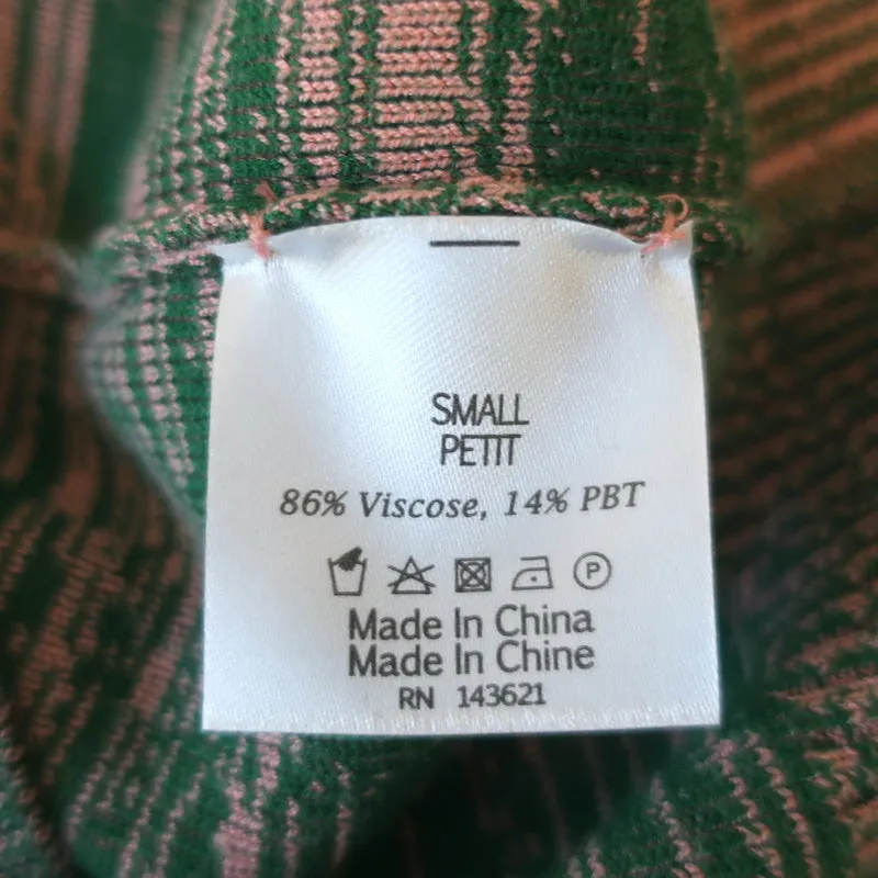 Live The Process Marl Track Jacket & Flared Pants Set Green/Pink Size Small