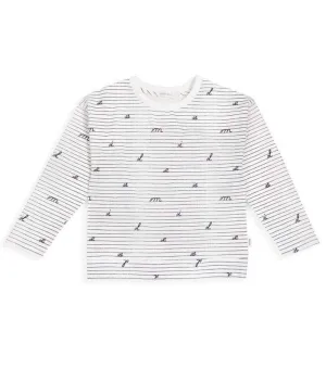 Loose Leaf Long Sleeve Top