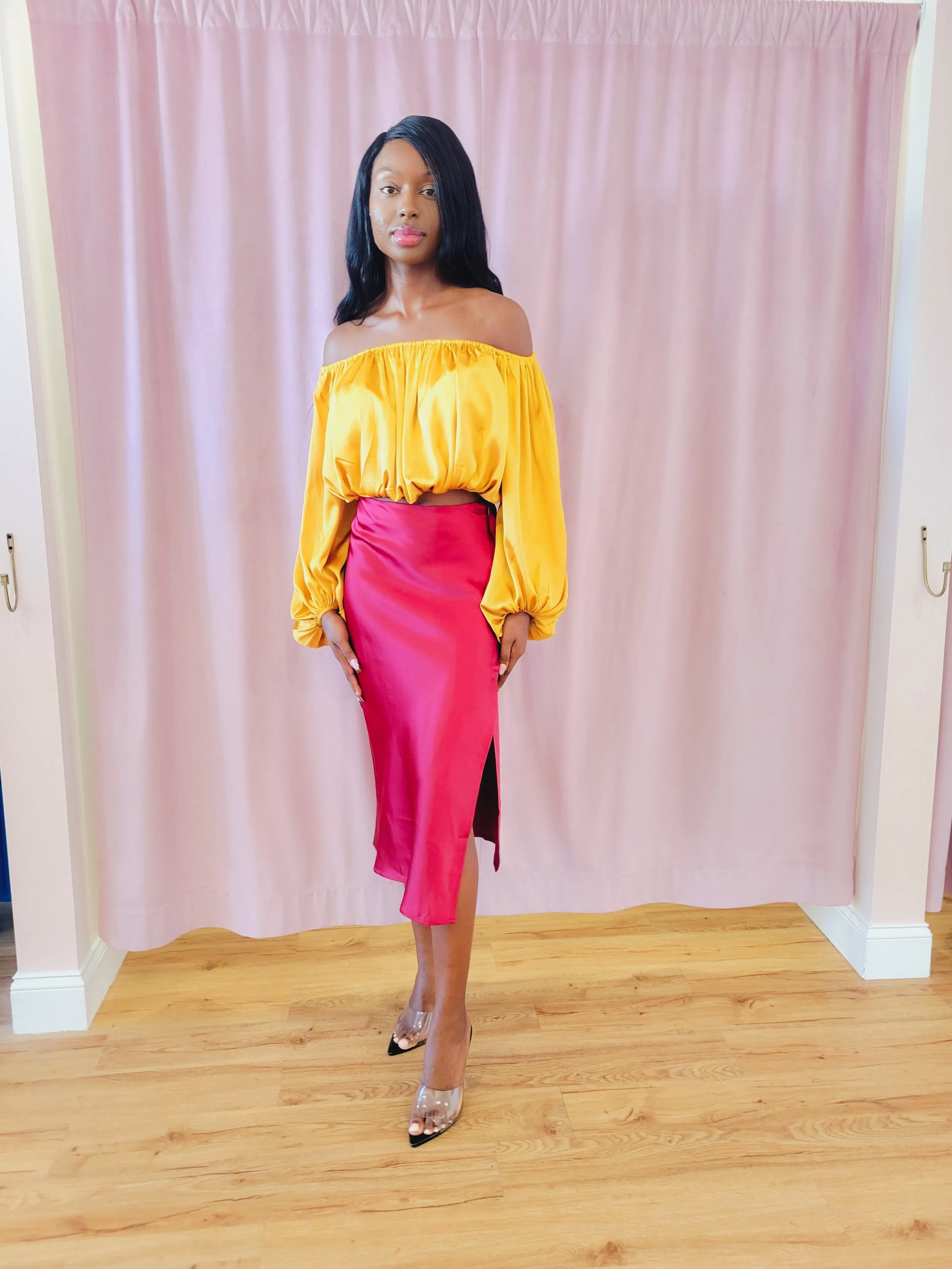 Lose Me Skirt - Burgundy