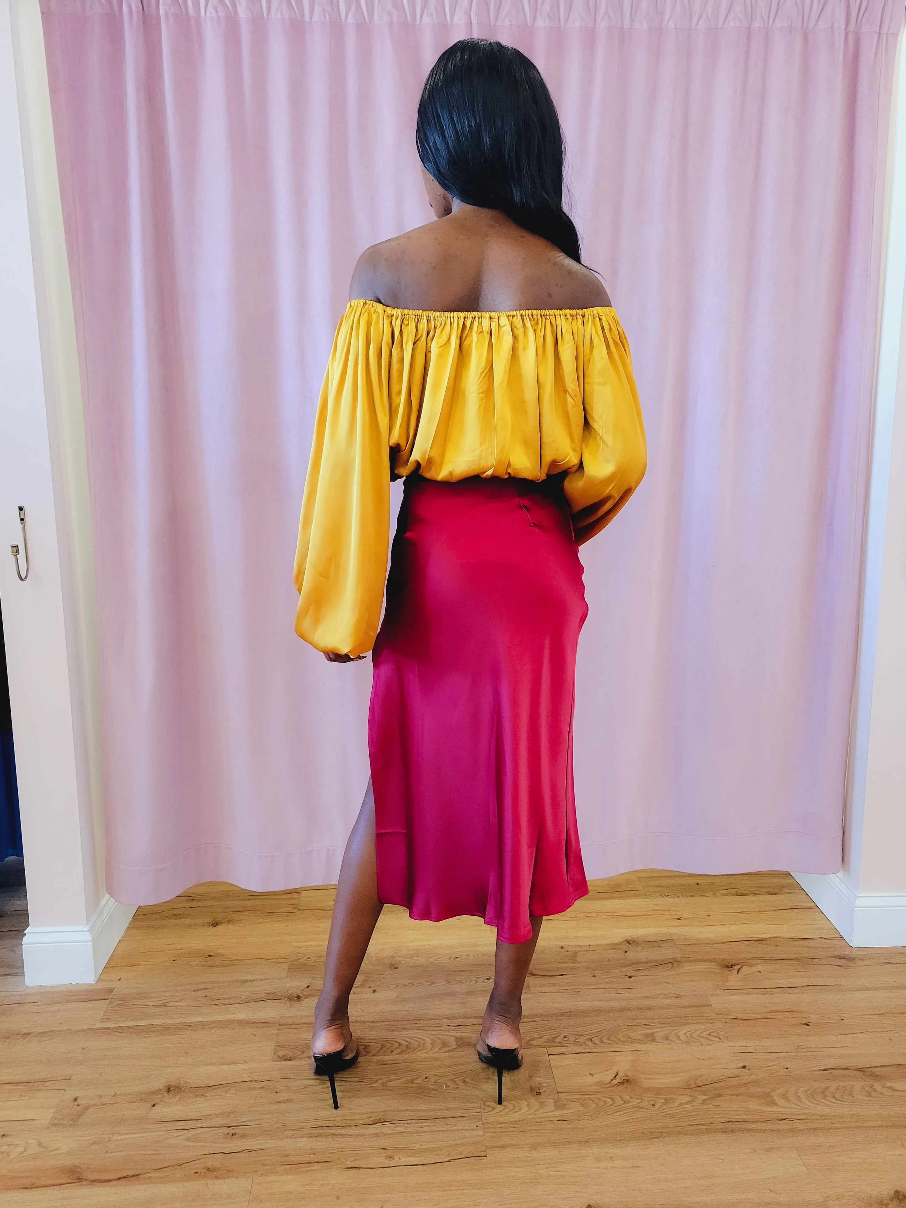 Lose Me Skirt - Burgundy