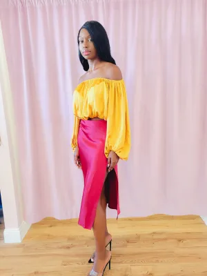 Lose Me Skirt - Burgundy