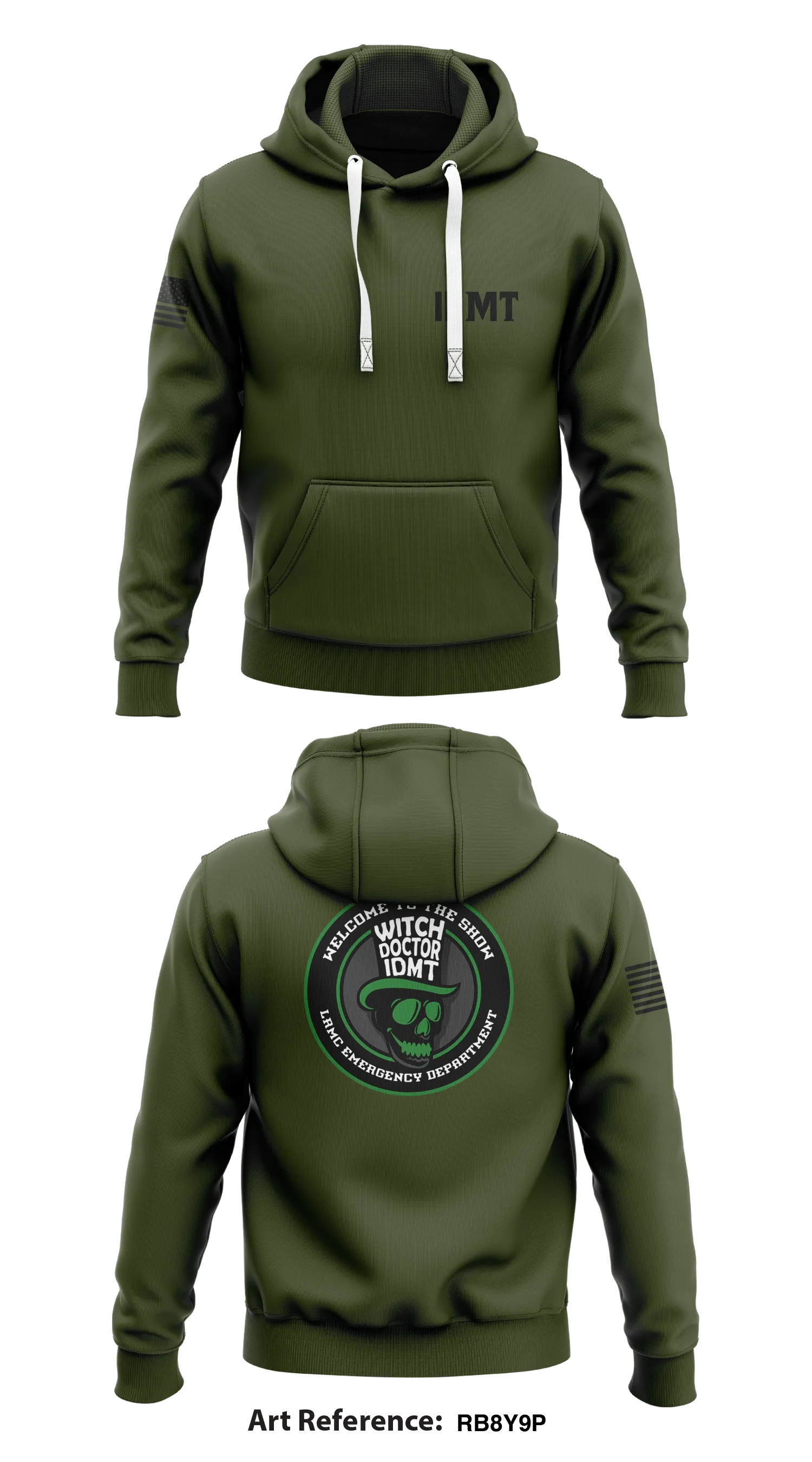 LRMC Emergency Department  Store 1  Core Men's Hooded Performance Sweatshirt - RB8Y9p