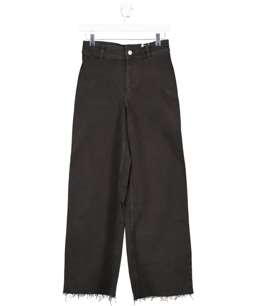 MANGO Black Catherin Culotte High Rise Jeans UK 6