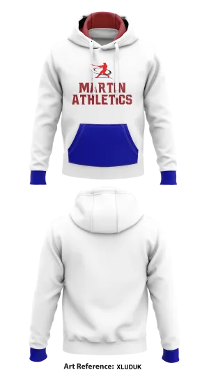 Martin Athletics Store 1 Core Men's Hooded Performance Sweatshirt - XLUduK