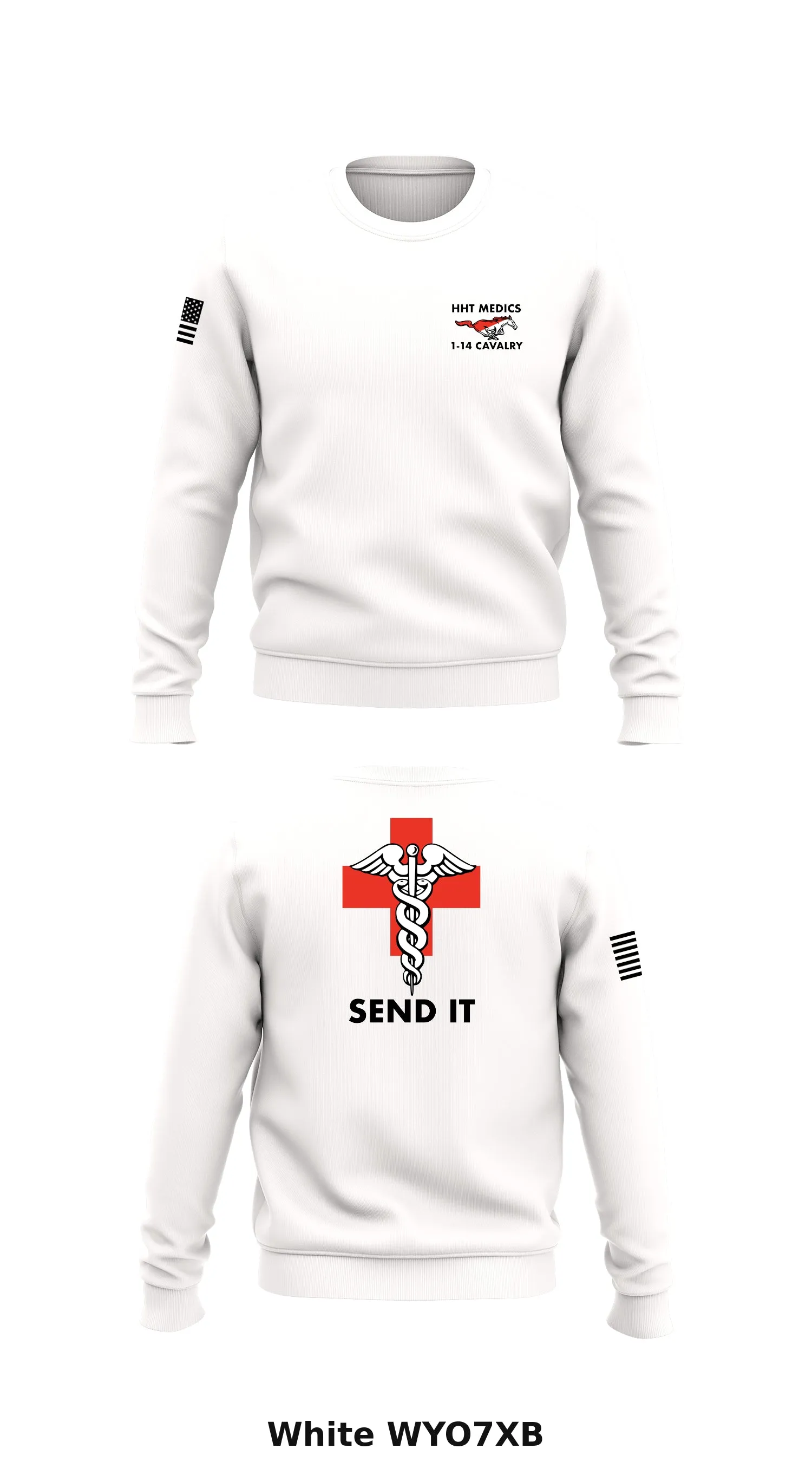 MEDICS1-14 Store 1 Core Men's Crewneck Performance Sweatshirt - WYO7XB
