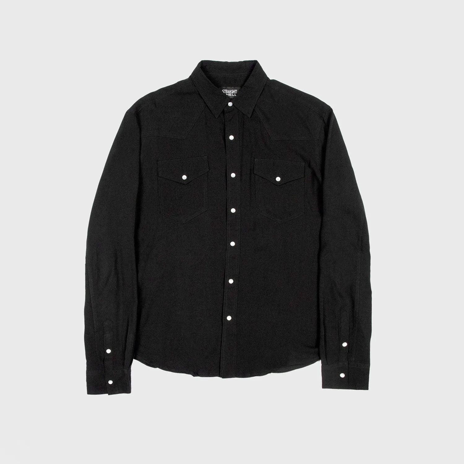 Men's Open Road L/S Western Shirt - Black