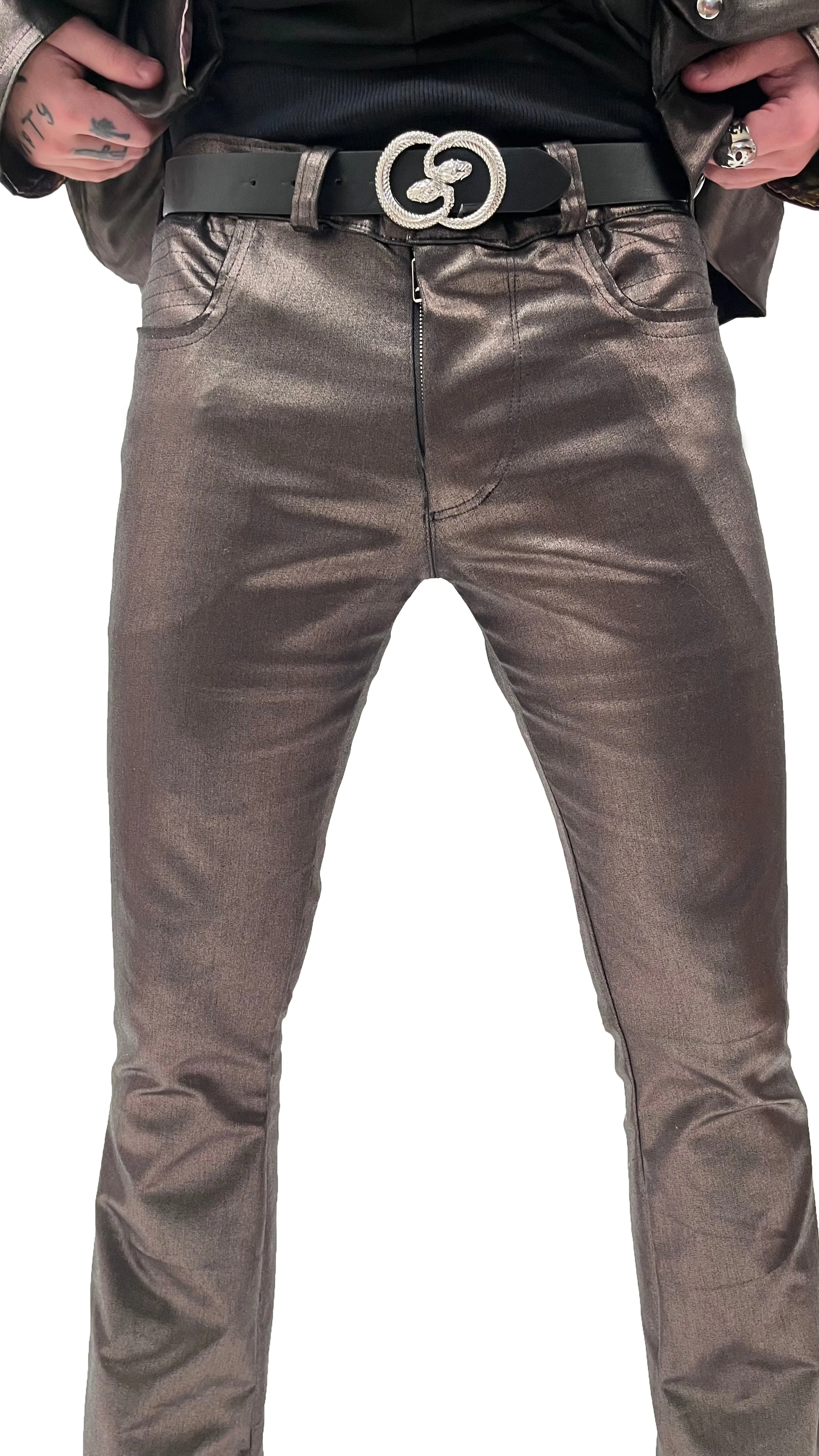METALLIC PANTS
