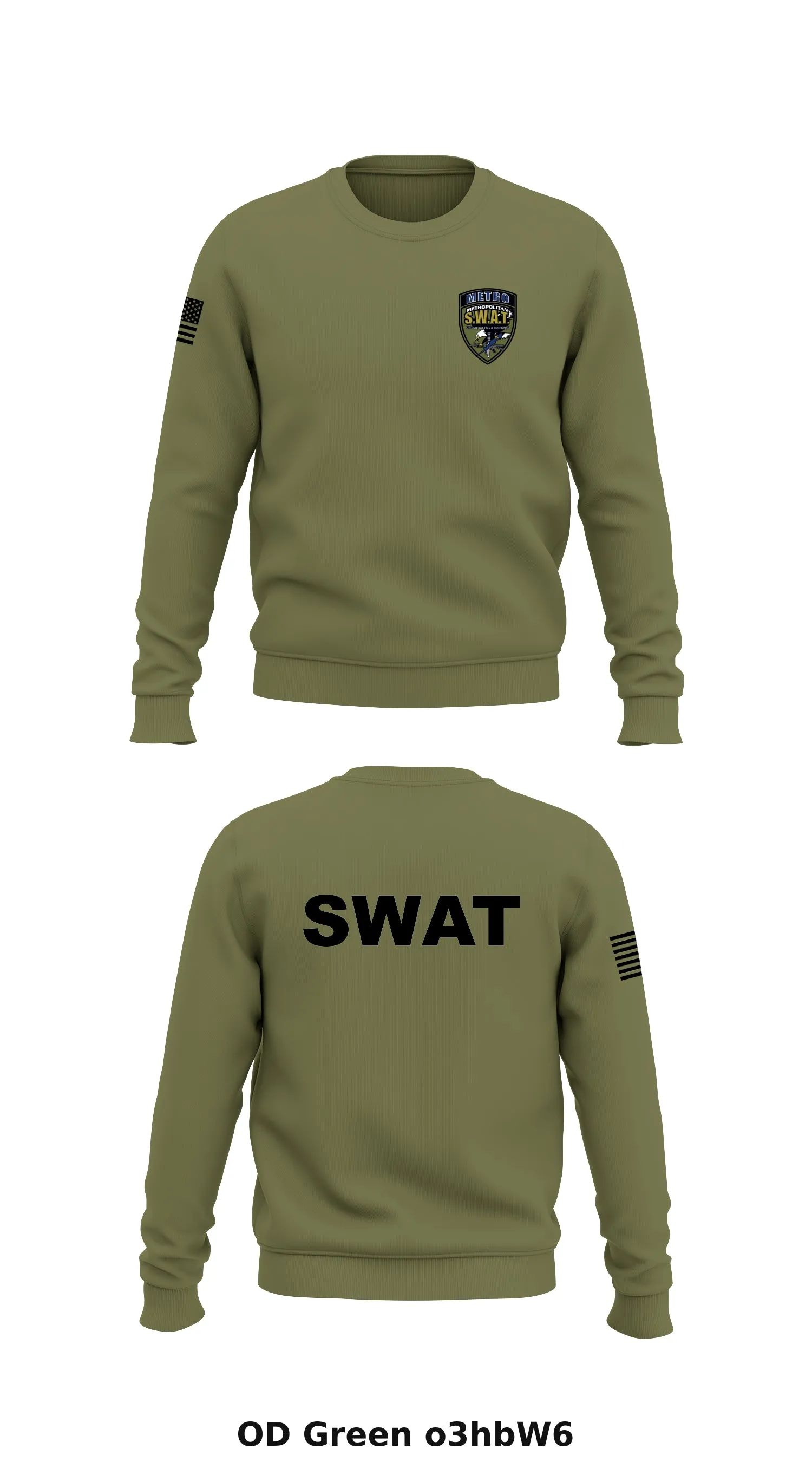 Metro SWAT Store 1 Core Men's Crewneck Performance Sweatshirt - o3hbW6