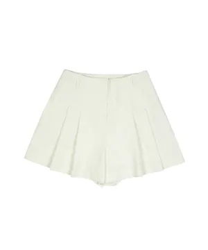 Monday Flow Women's Corduroy Culotte Pants - White