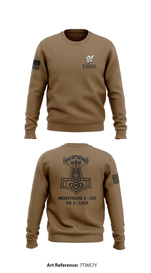 Mortars 1-36 IN 1-1AD Core Men's Crewneck Performance Sweatshirt - 7twe7y