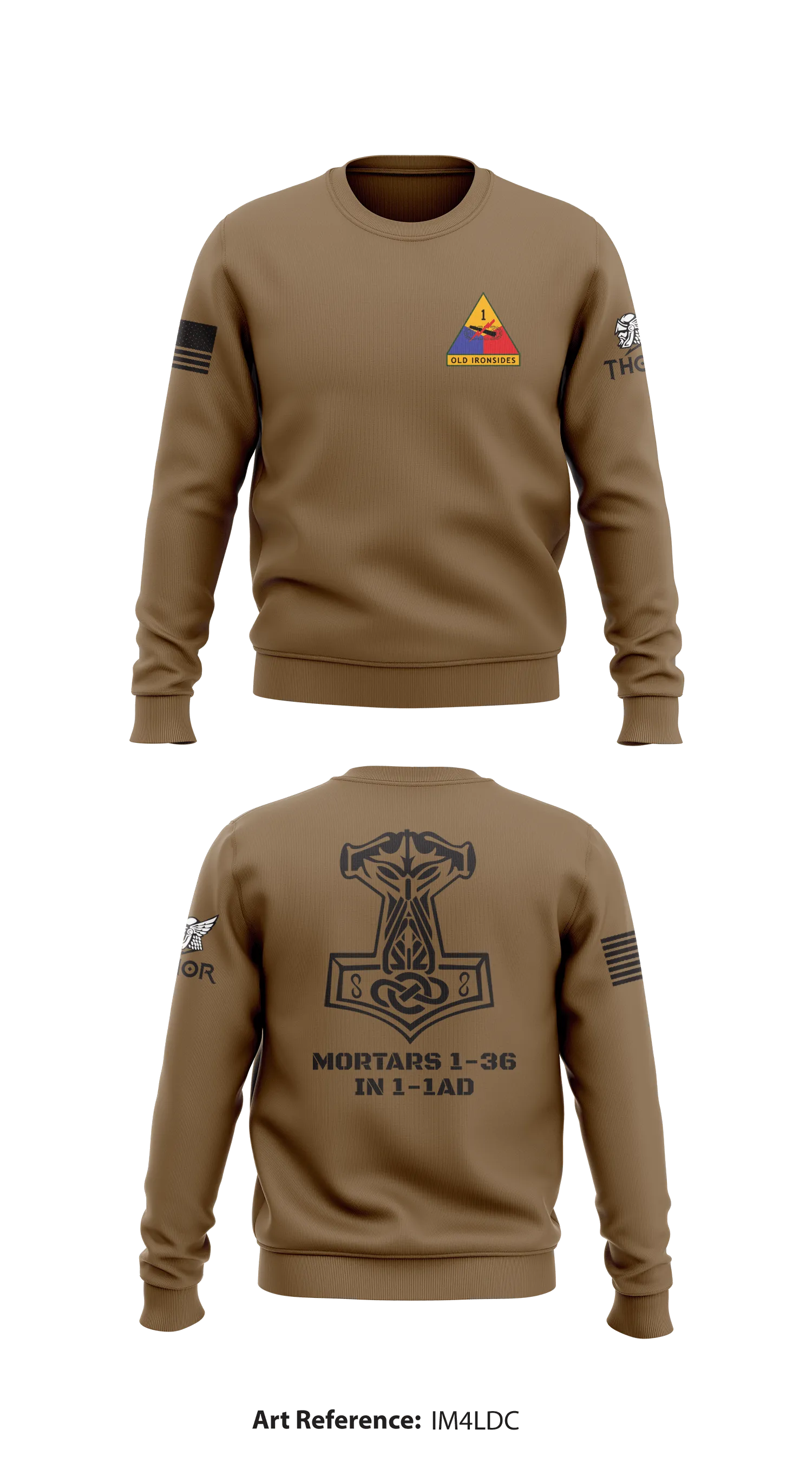 Mortars 1-36 IN 1-1AD  Core Men's Crewneck Performance Sweatshirt - im4LDC
