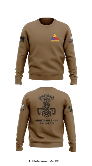 Mortars 1-36 IN 1-1AD  Core Men's Crewneck Performance Sweatshirt - im4LDC