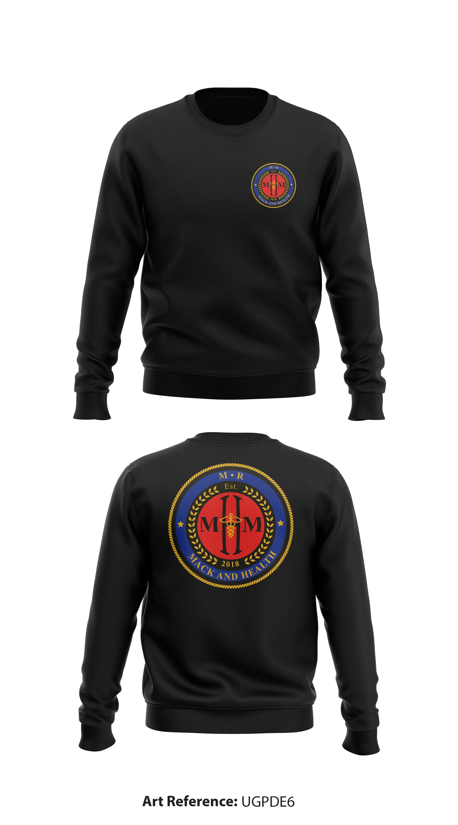 M.R. Mack & Health Store 1 Core Men's Crewneck Performance Sweatshirt - ugpdE6
