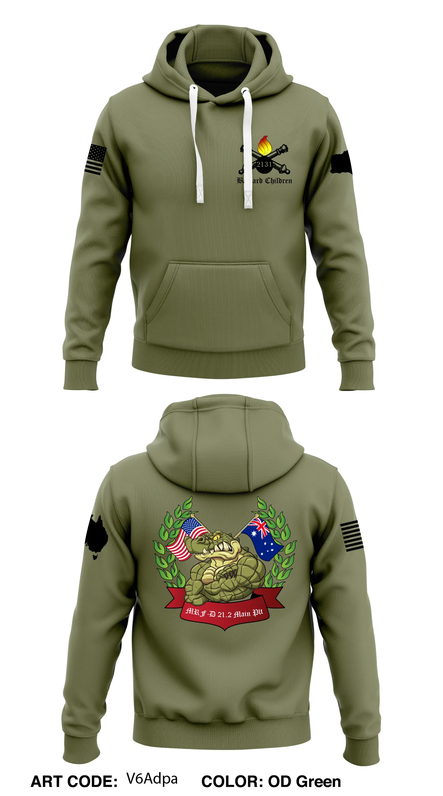 MRF-D Maint Plt Store 1 Core Men's Hooded Performance Sweatshirt - V6Adpa